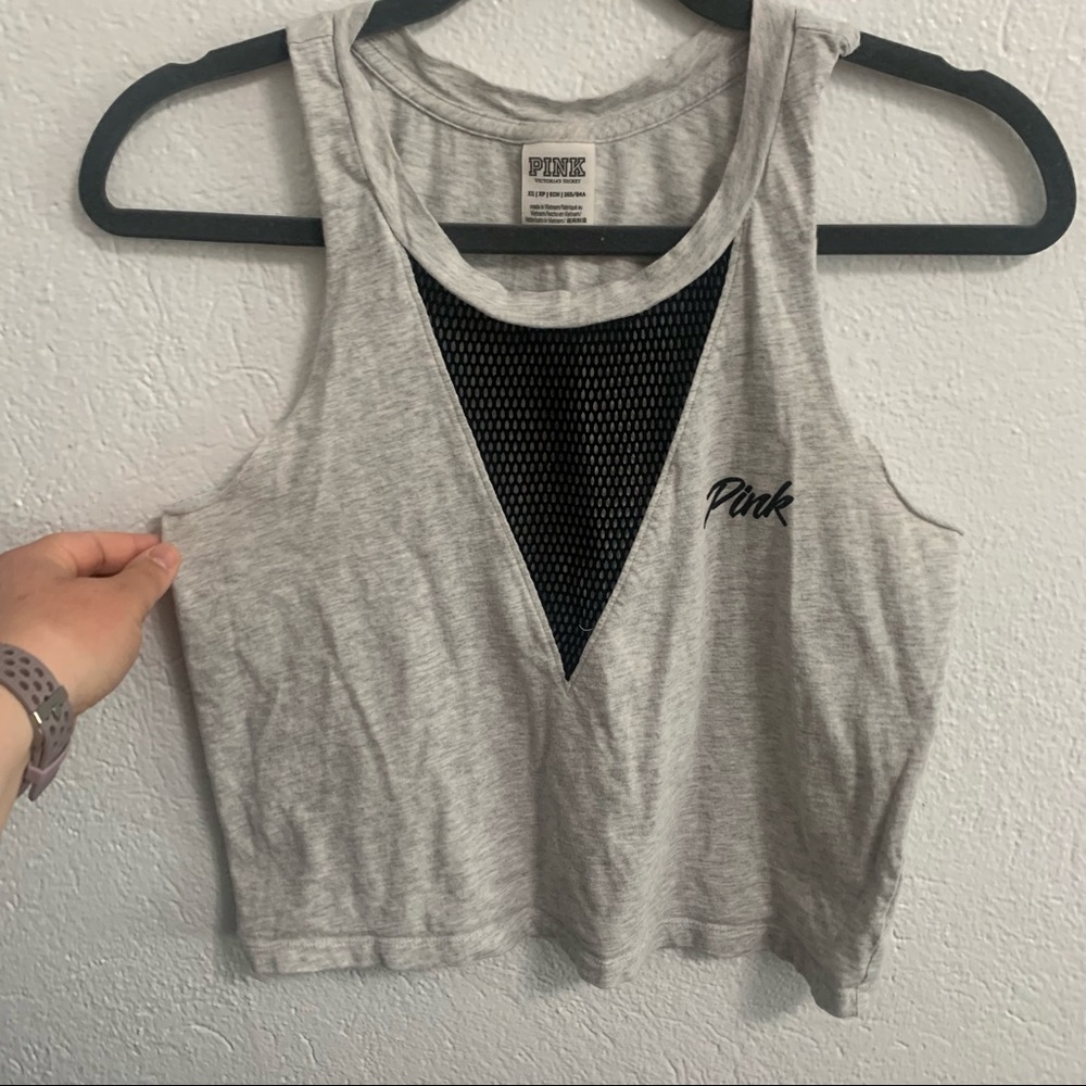 PINK VS Cropped Tank Top Mesh